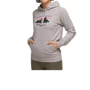 Patagonia womens size M hoodie gray organic cotton/polyester casual,everyday